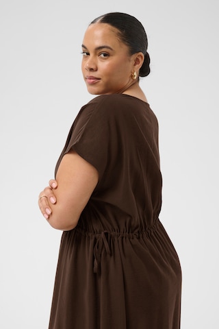 KAFFE CURVE Kleid 'Alberte' in Braun