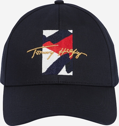 TOMMY HILFIGER Pet in de kleur Donkerblauw / Goudgeel / Lichtrood / Wit, Productweergave