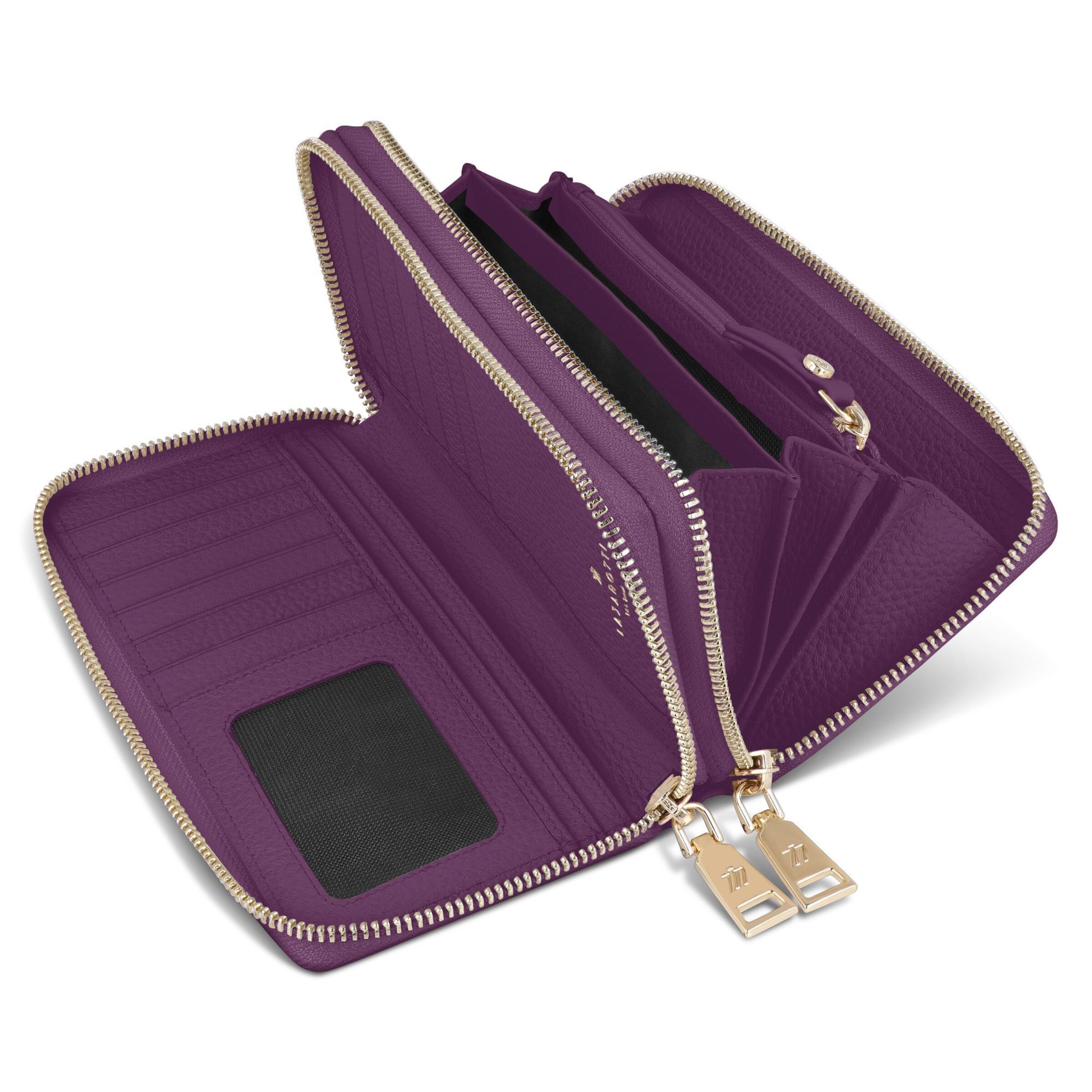 Lazarotti Wallet 'Bologna' in Purple