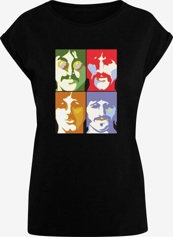 Merchcode Shirt 'Beatles- Color Heads' in Black: front