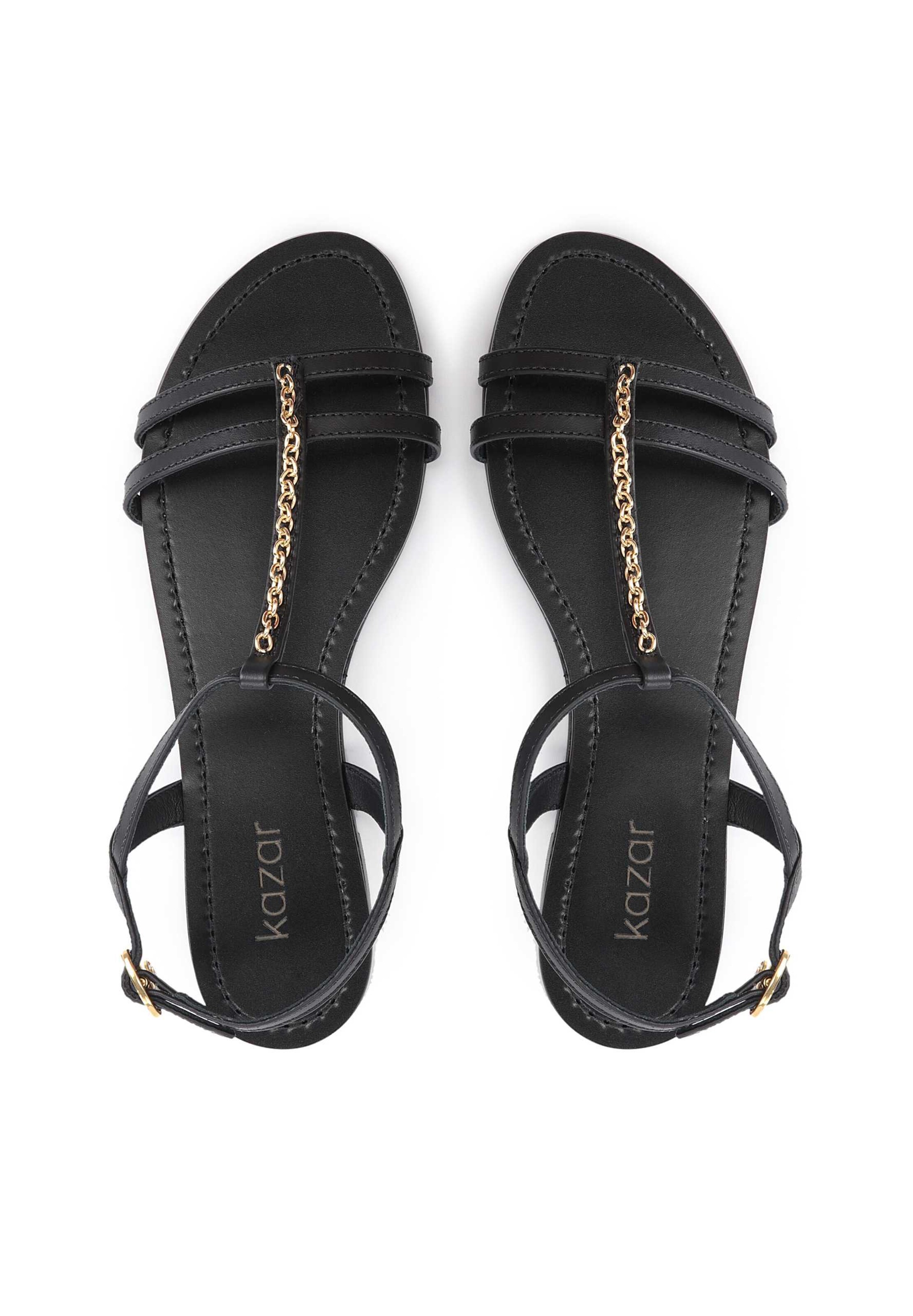 Sandales à lanières Kazar en noir