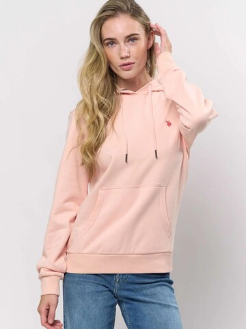 U.S. POLO ASSN. Trui ' Aba ' in Roze: voorkant