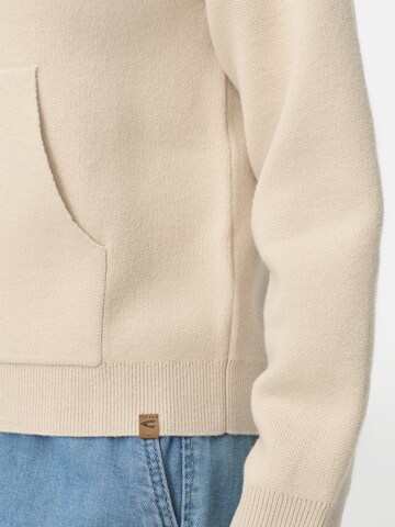CAMEL ACTIVE Strickjacke mit Kapuze in Beige