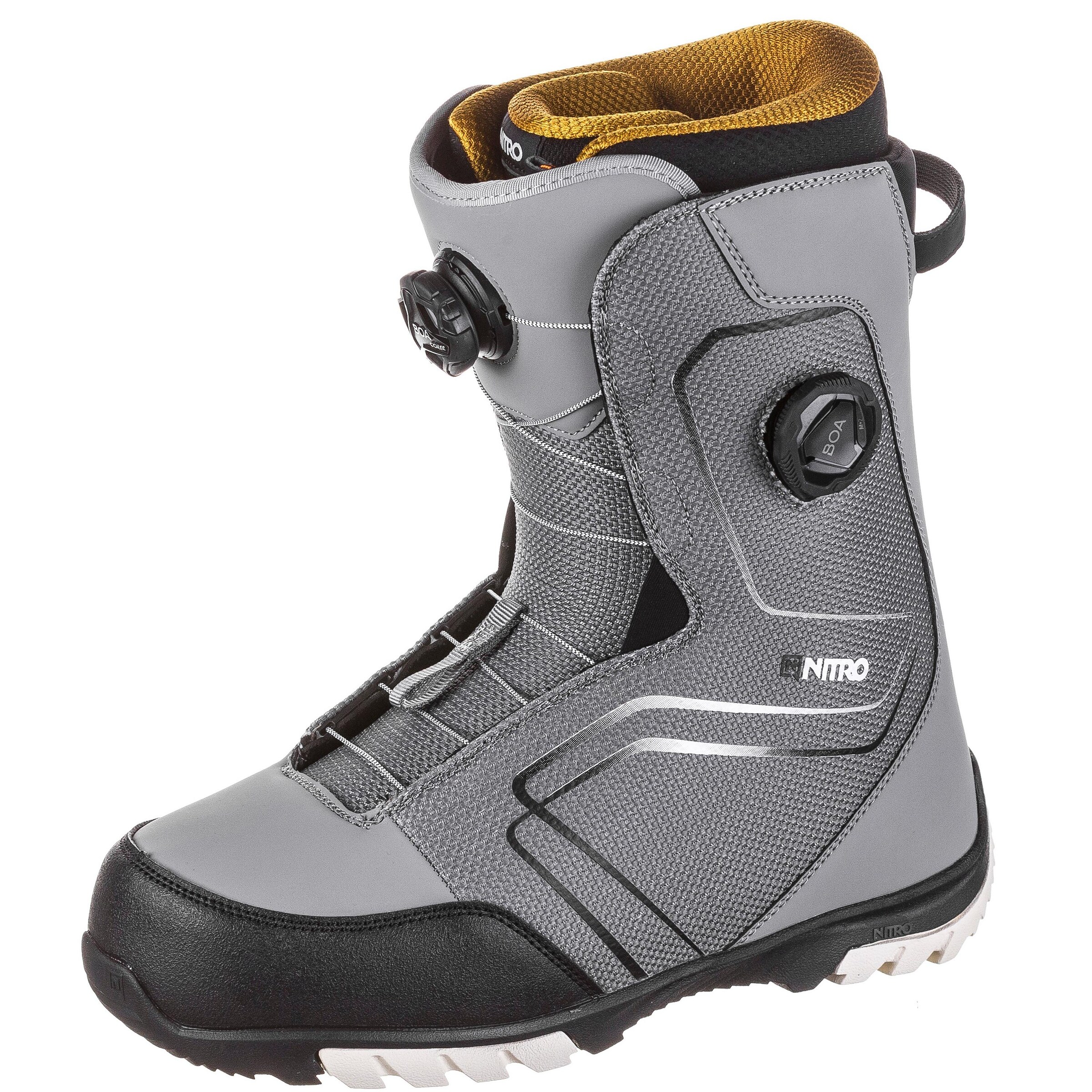 NITRO Snowboard Boots 'SENTINEL BOA' in Grey: front