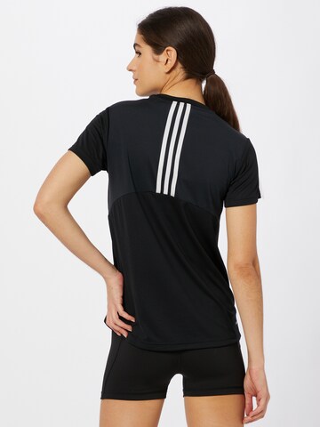 ADIDAS SPORTSWEAR Functioneel shirt 'Aeroready Designed 2 Move 3-Stripes' in Zwart