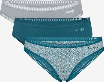 SLOGGI Minislip ' Blue GO Crush ' in Grau: Vorderseite