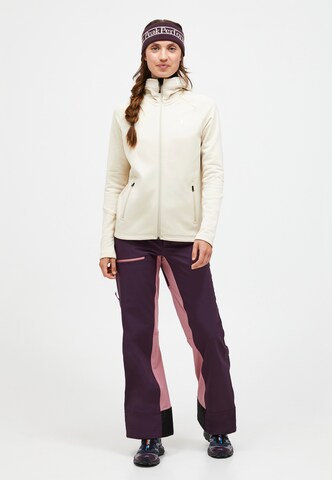 PEAK PERFORMANCE Athletic fleece jacket 'Rider' in Beige