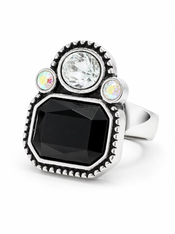COLLEZIONE ALESSANDRO Ring 'Blinger'‌‌‌‌‌‌‌ in Schwarz