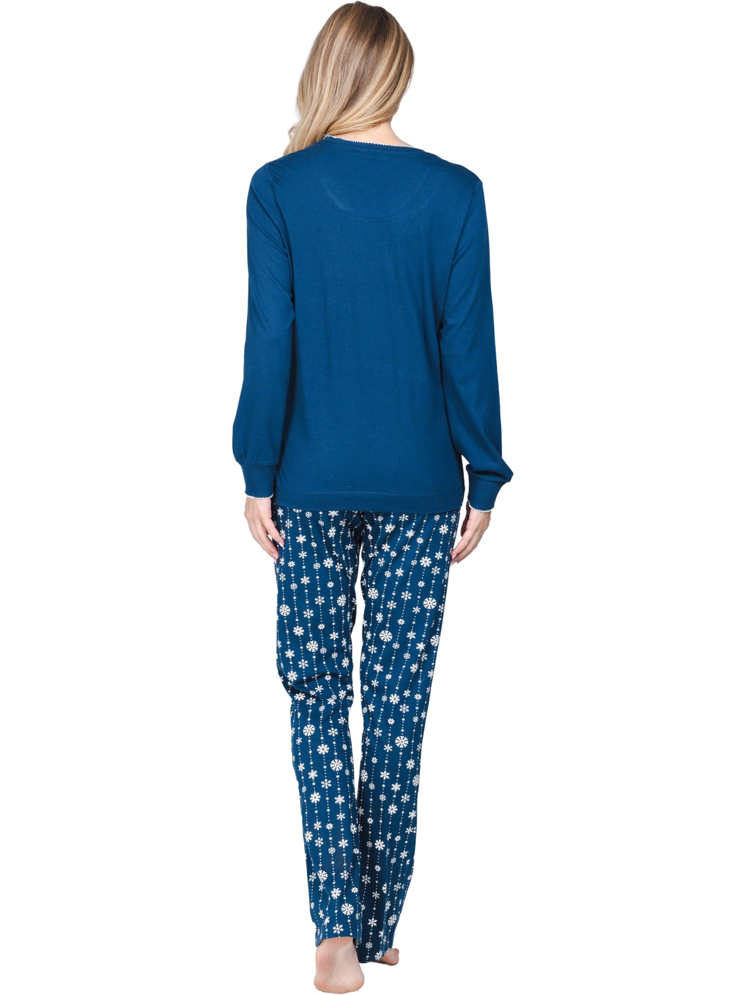 Rebelle Pyjama 'Snowy Sparkles' in Blauw