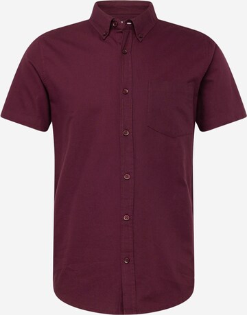 BURTON MENSWEAR LONDON Regular fit Button Up Shirt in Red: front