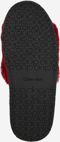 Pantoufle Calvin Klein en rouge