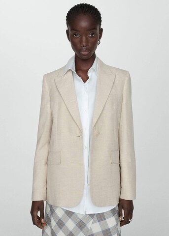 MANGO Blazers 'Malibu' in Beige: voorkant