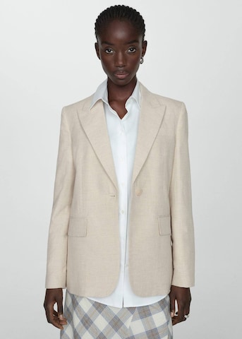 MANGO Blazer 'Malibu' in Beige: predná strana