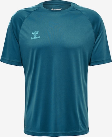 Hummel Performance Shirt 'Poly' in Blue: front