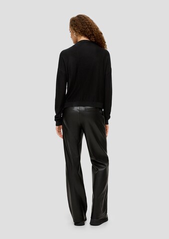 Cardigan oversize QS en noir