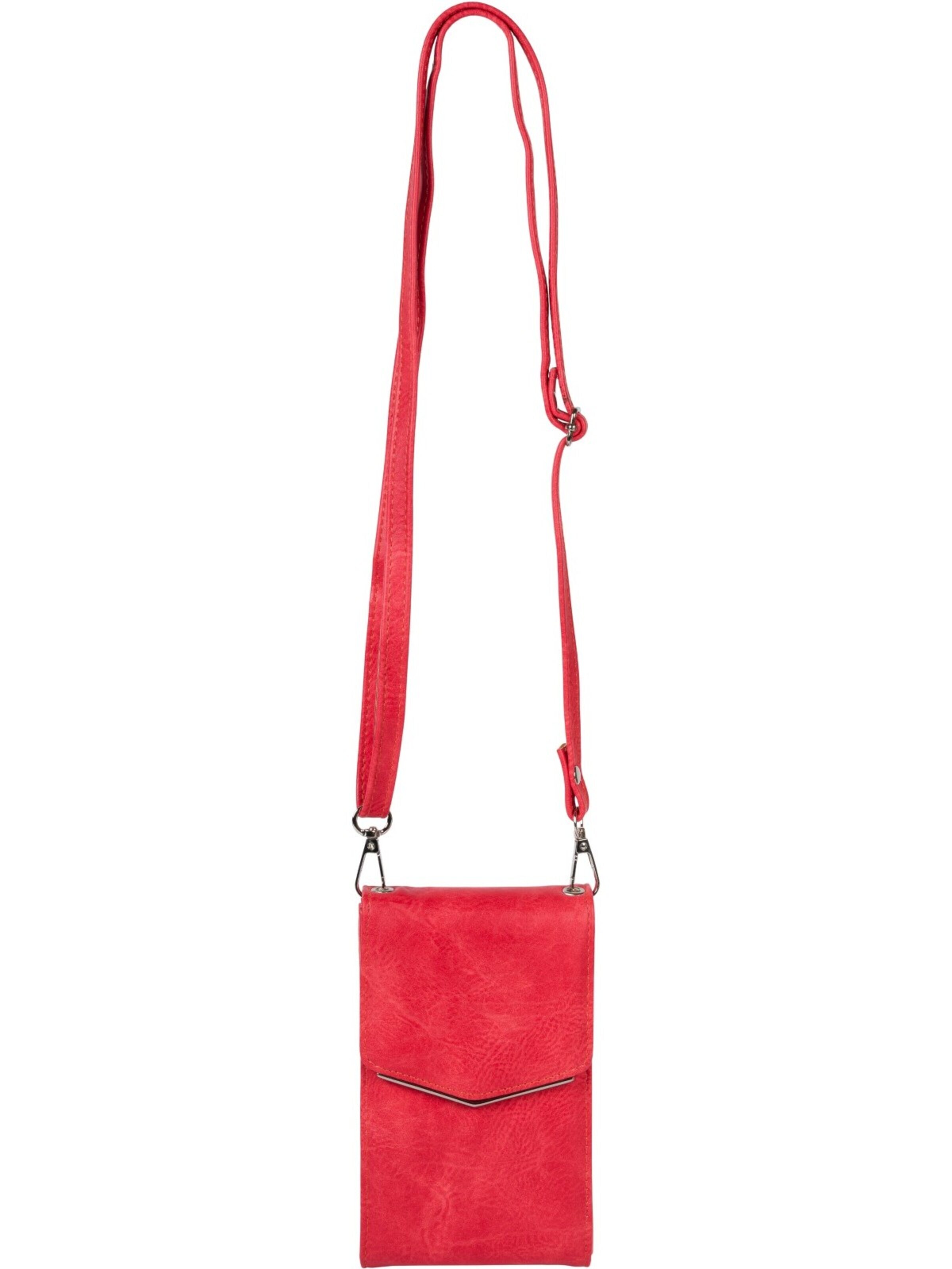 styleBREAKER Umhängetasche 'Mini Handy Umhängetasche'‌‌‌‌‌‌‌ in One Size in rot, Produktansicht