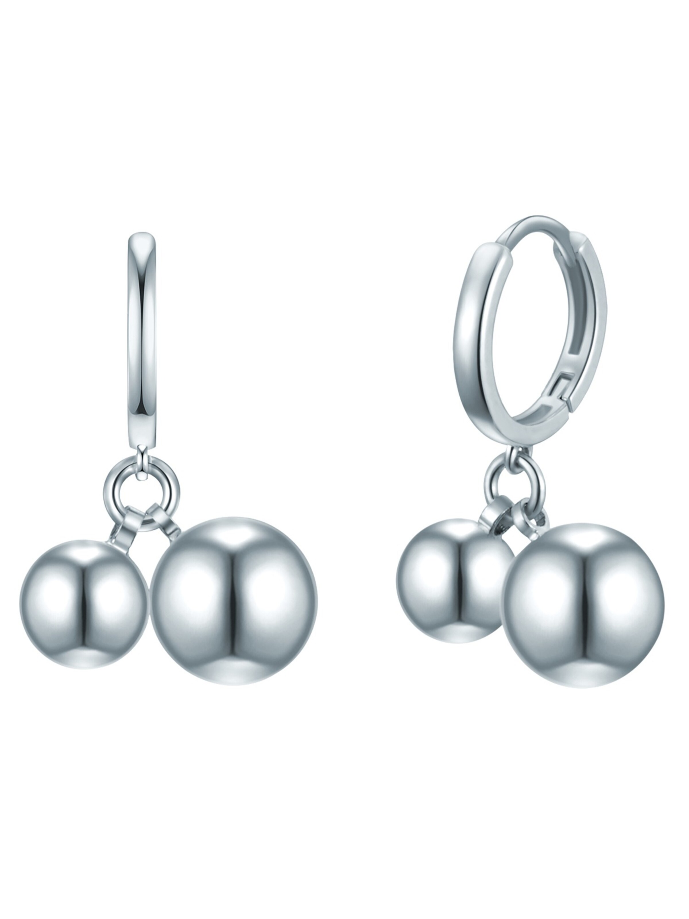 Lulu & Jane Ohrringe in Silber: Vorderseite