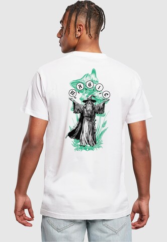 Mister Tee Shirt 'Magic Of Life' in Wit: voorkant