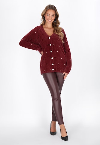 Cardigan faina en rouge