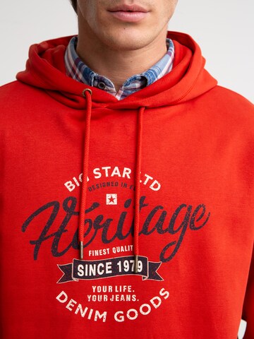 BIG STAR Sweatshirt 'Herity' in Red