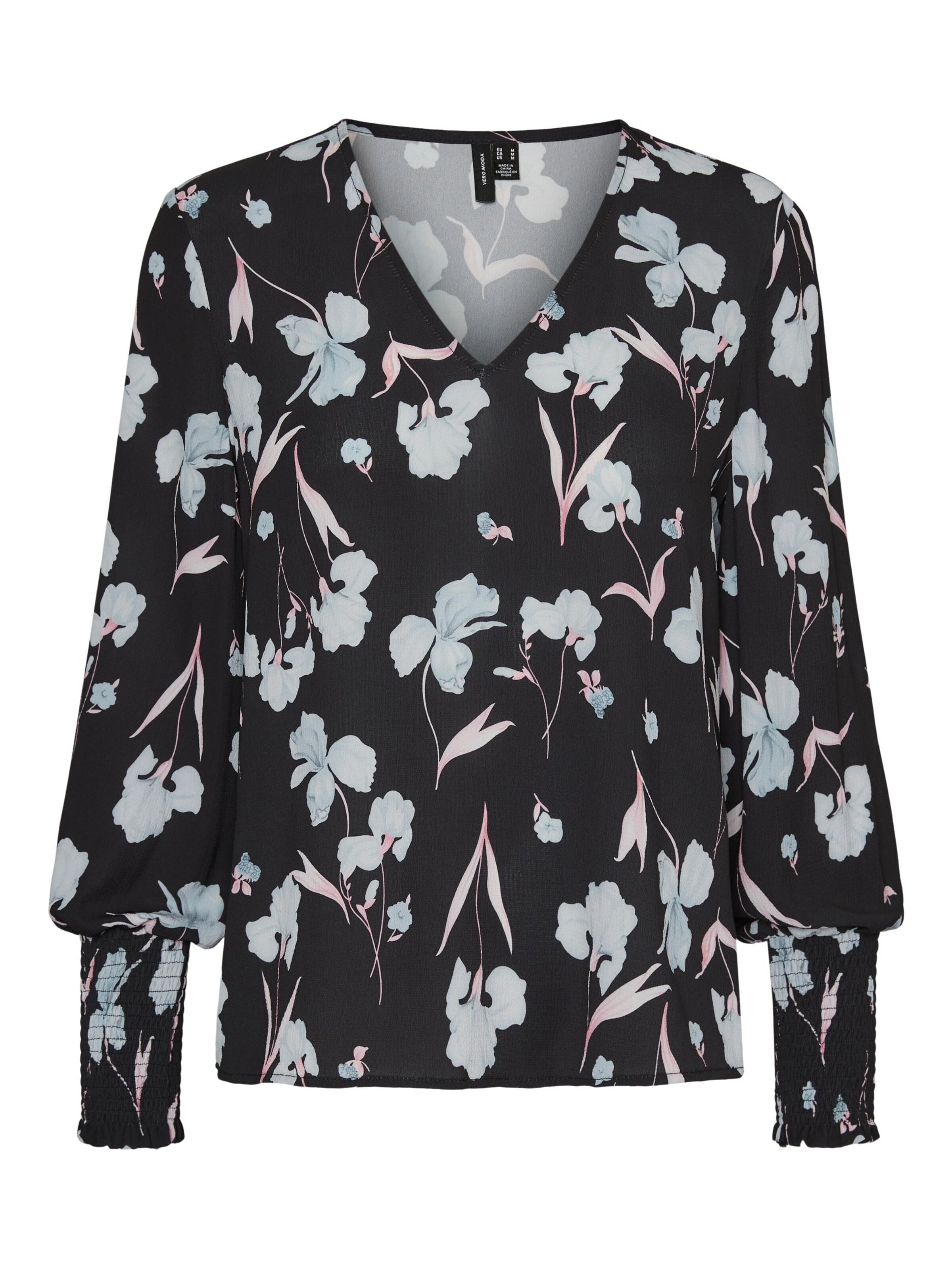 VERO MODA Blouse in S in de kleur Zwart, Productweergave