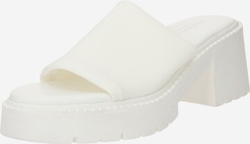 Madden Girl Mules 'TRICK' in White: front