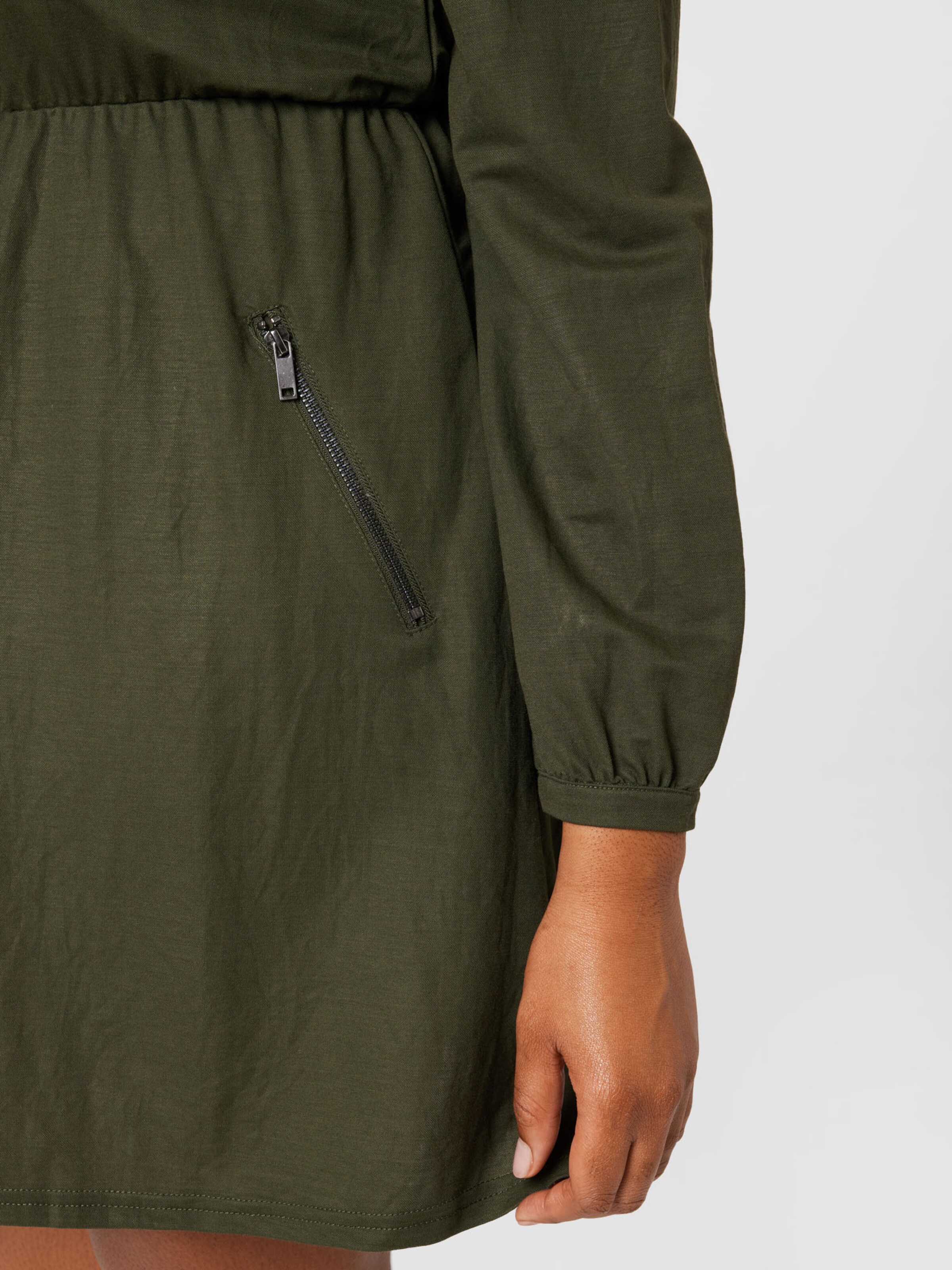 Frauen Große Größen Curvy Kleid 'Samira' in Khaki - RN87965 Frauen Große Größen Curvy Kleid 'Samira' in Khaki - RN87965