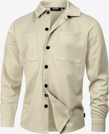 INDICODE JEANS Regular fit Overhemd 'Yuno' in Beige: voorkant