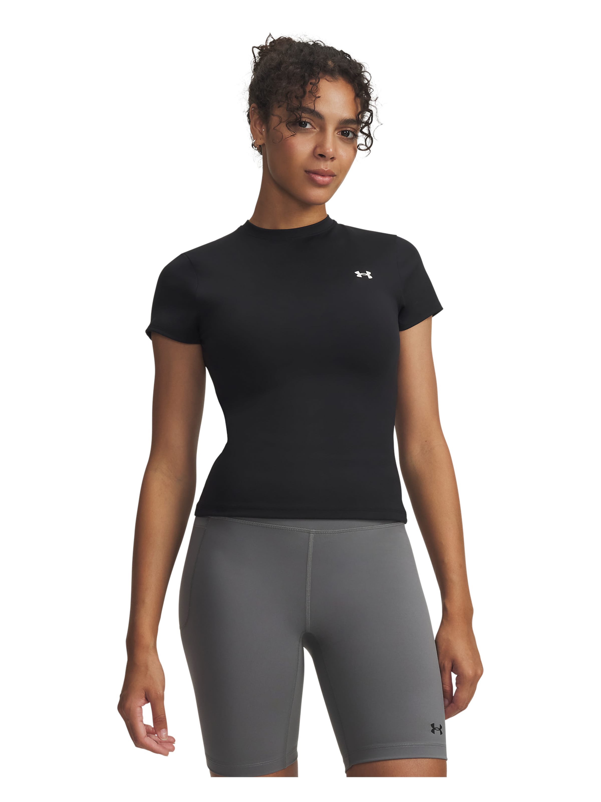 UNDER ARMOUR Functioneel shirt 'Motion' in Zwart: voorkant