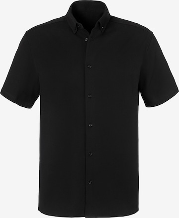 H.I.S Button Up Shirt in Black: front