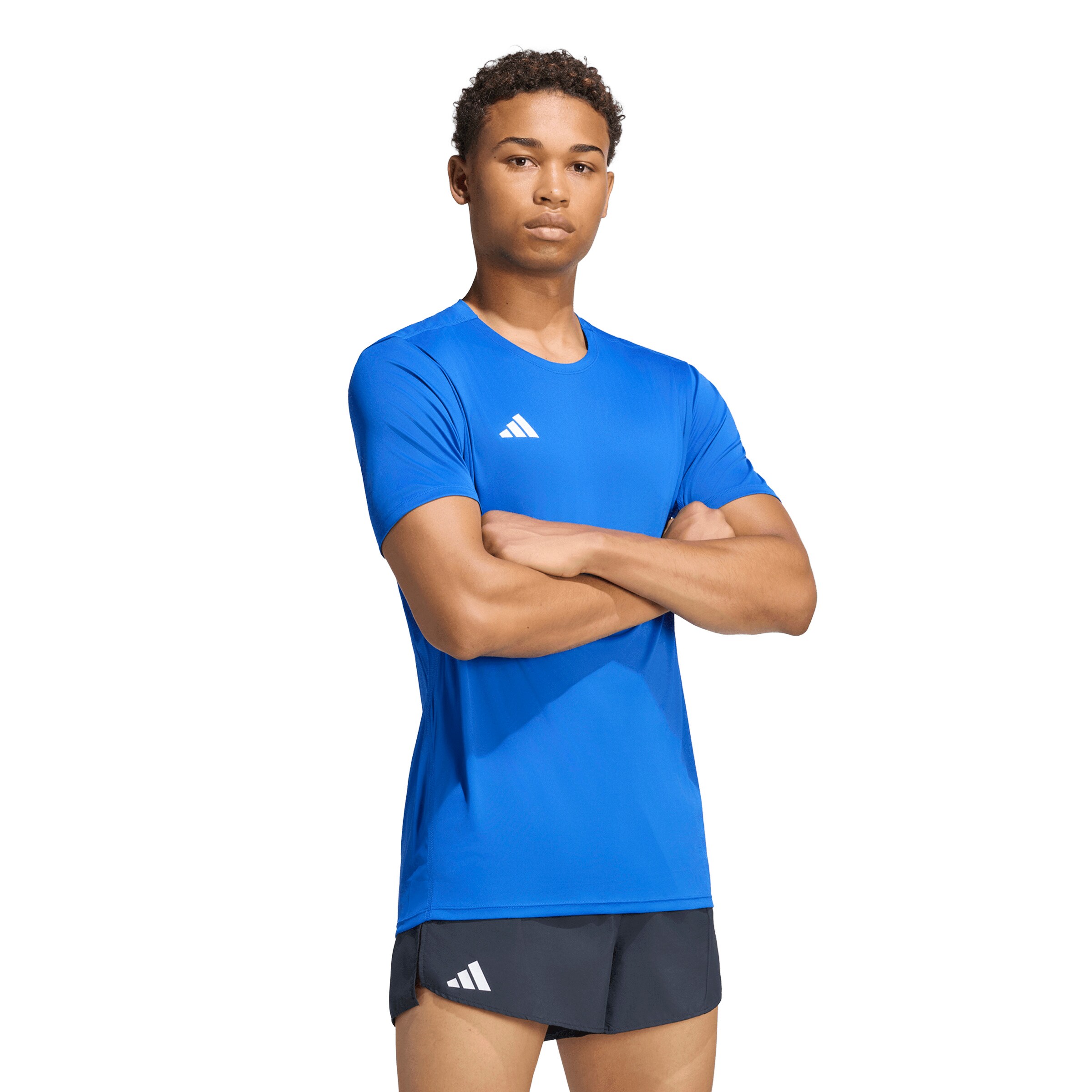 ADIDAS PERFORMANCE Funkční tričko 'ADIZERO' – modrá: přední strana