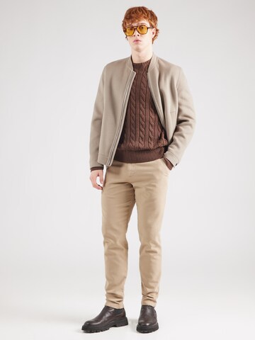 SELECTED HOMME Slim fit Chino Pants 'MILES' in Beige