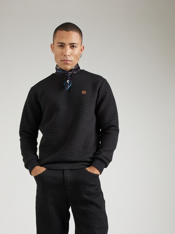 INDICODE JEANS Sweatshirt  'Dash' in Schwarz: Vorderseite