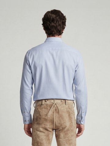 Beckert Regular fit Traditional Button Up Shirt in Blue