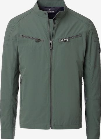 CASAMODA Between-Season Jacket 'Basic' in Green: front