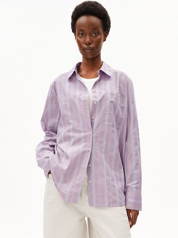 ARMEDANGELS Bluse in Lila: Vorderseite