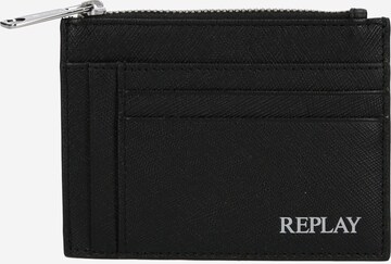 REPLAY Etui in Schwarz: predná strana