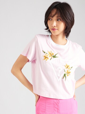 GUESS - Camisa 'ZOEY' em rosa: frente