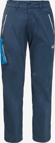 JACK WOLFSKIN Regular Outdoor Pants in Blue: front