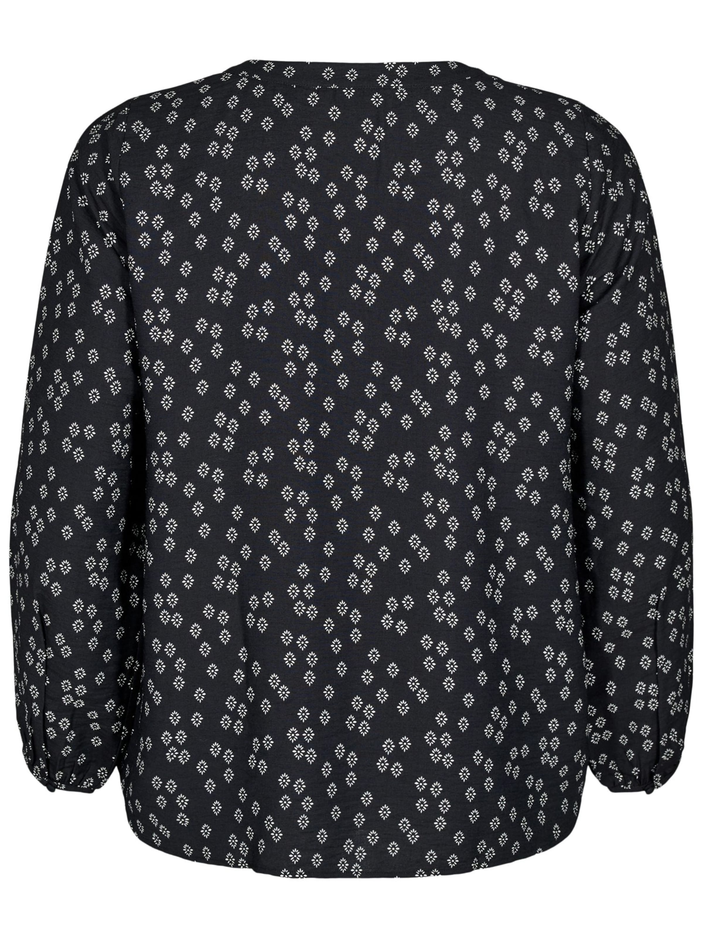 Zizzi Bluse 'Caava' i sort