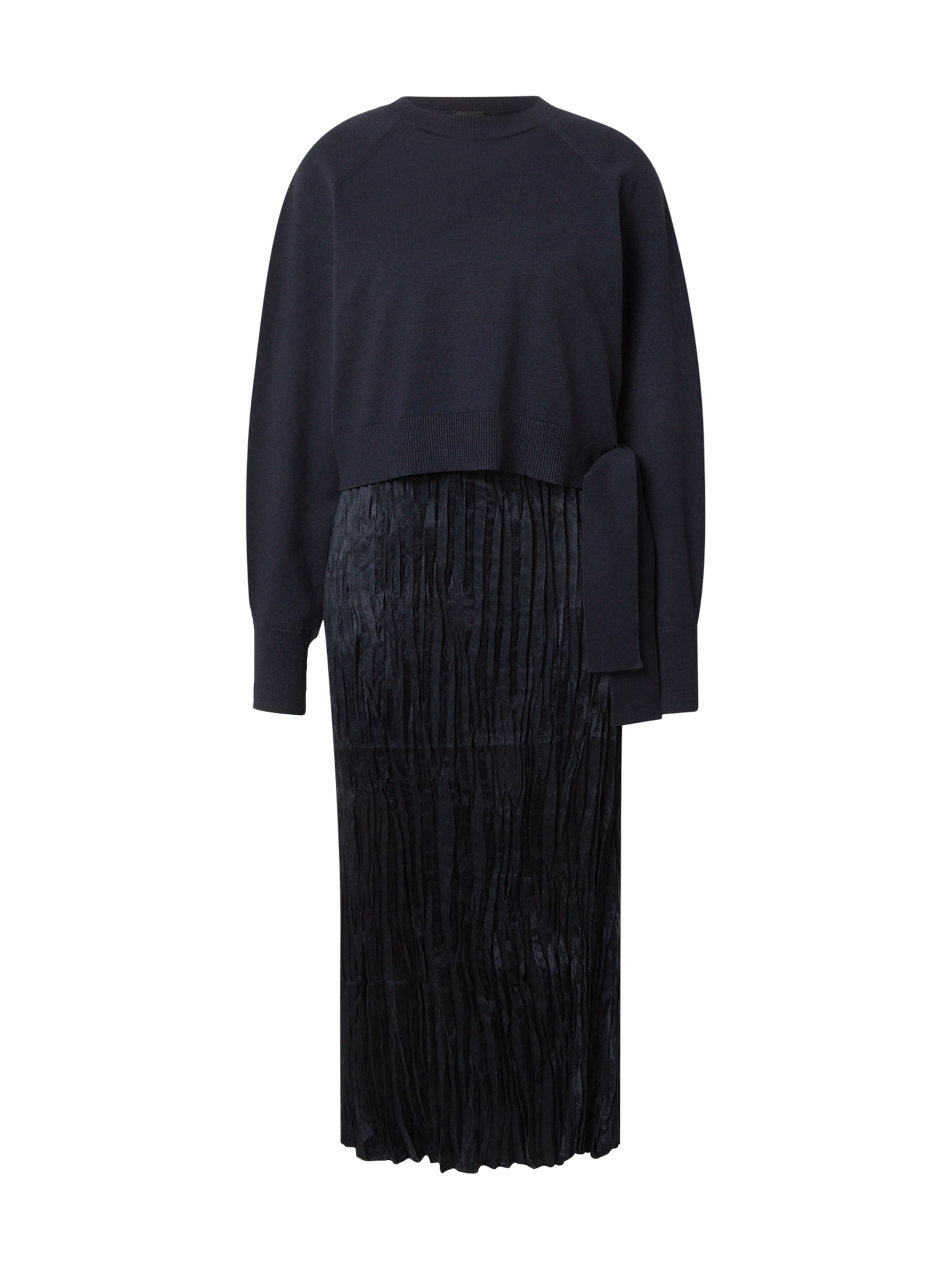 Rochie &#x27;Fioletta&#x27; de la BOSS pe albastru: față