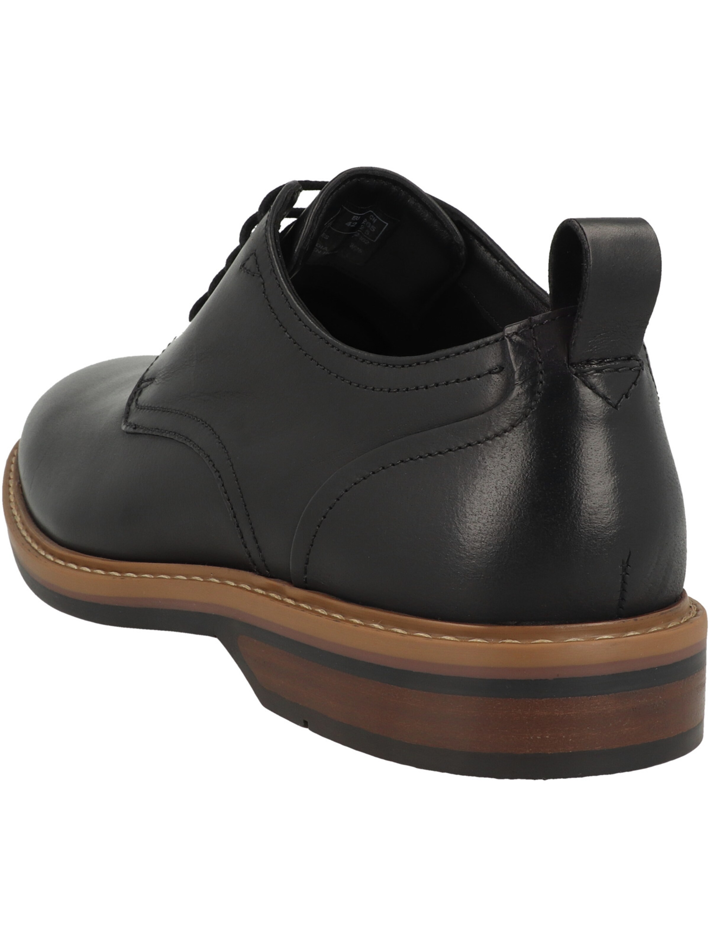 CLARKS Schnürschuh 'Aldwin' in Schwarz