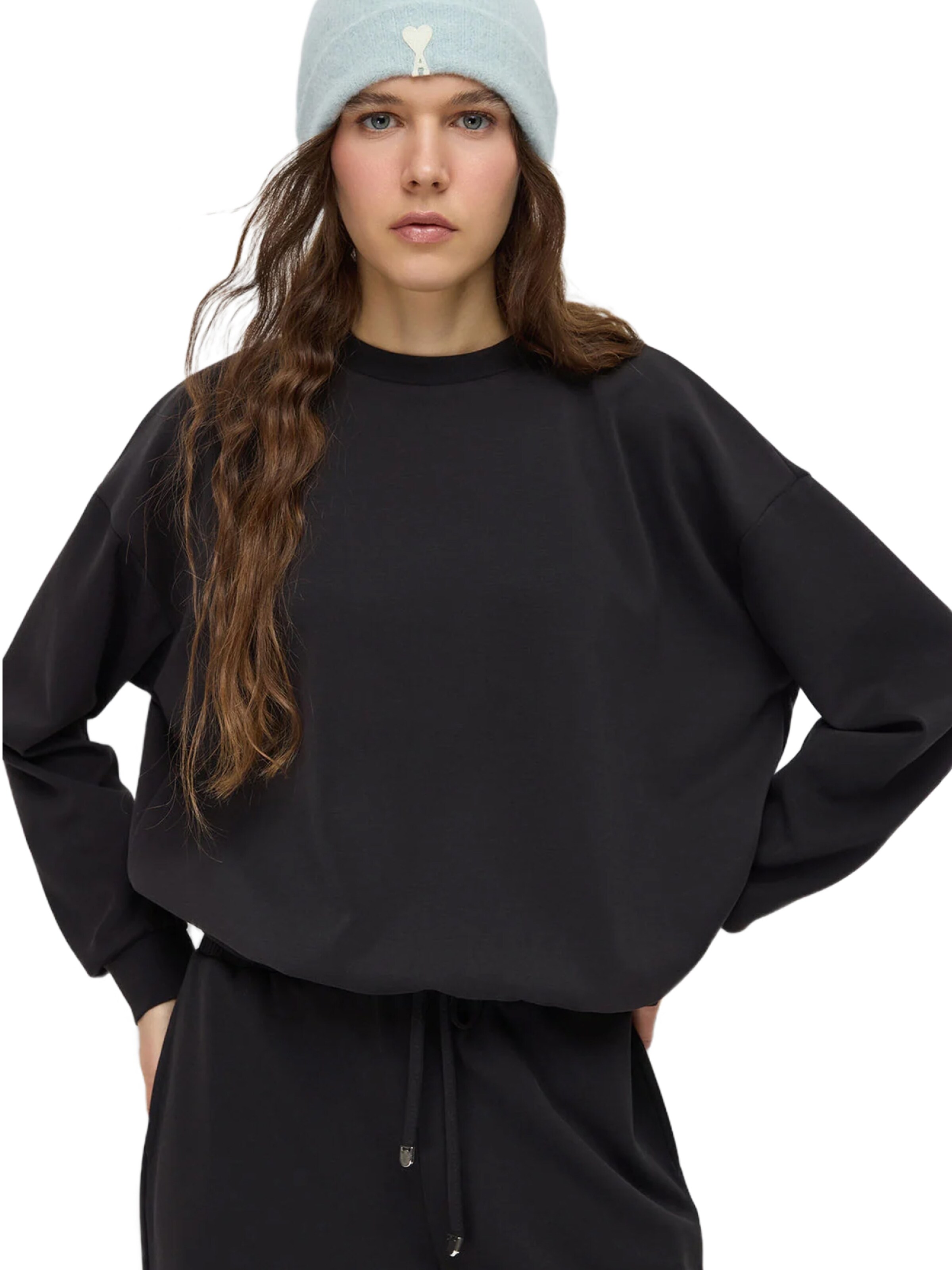 No Matter What Sweatshirt in Zwart: voorkant