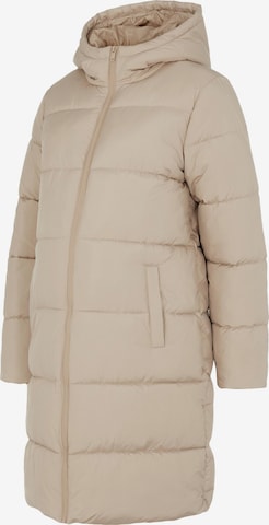 MAMALICIOUS Winter Coat 'Ursa' in Brown: front
