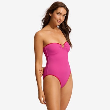 Seafolly Swimsuit 'Beach Bound' in Pink