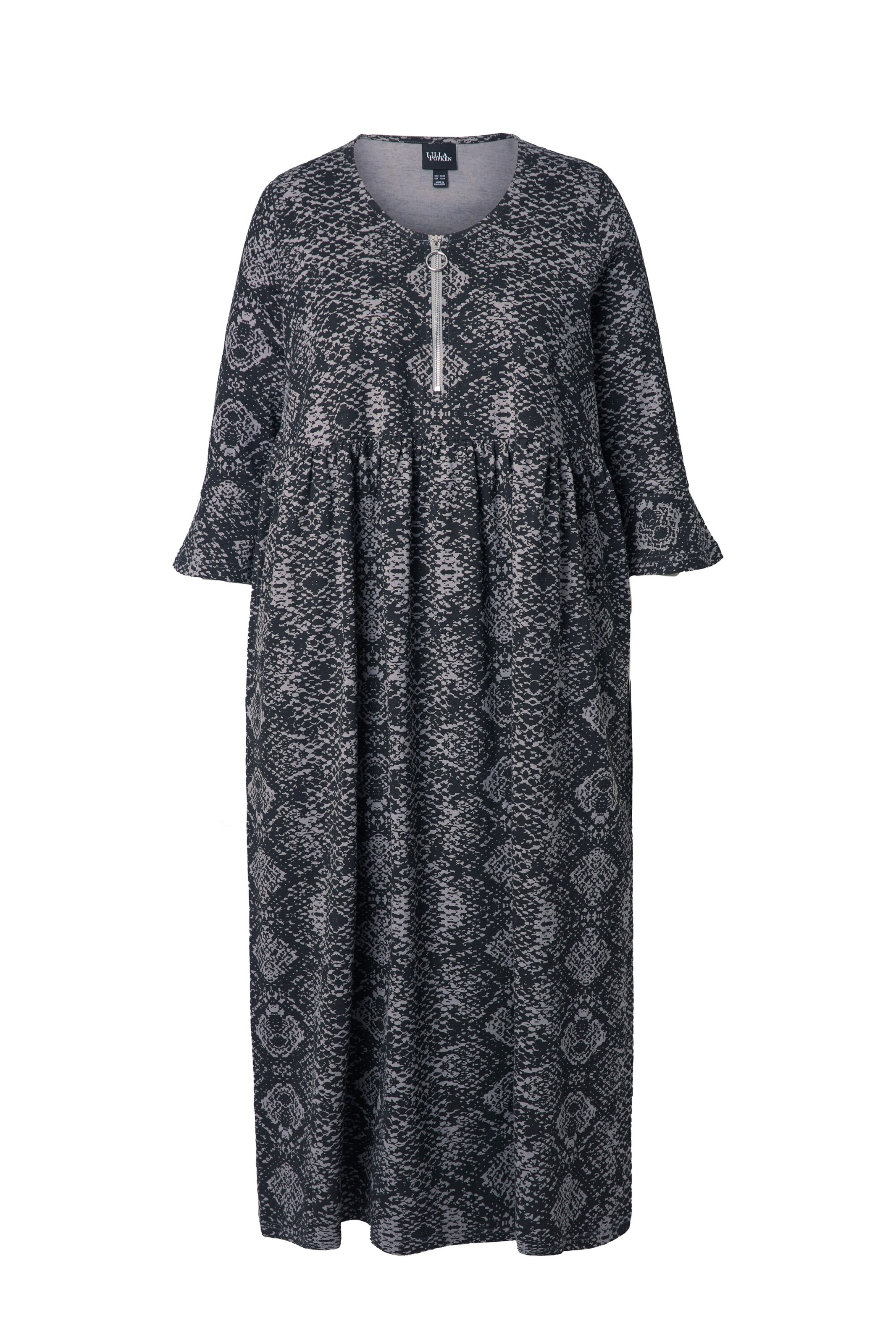 Ulla Popken Jurk in Grijs: voorkant