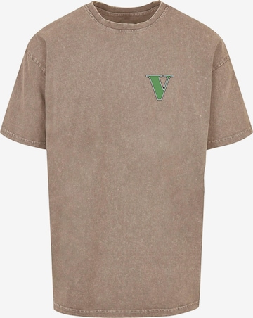 Merchcode Shirt 'Grand Collage' in Groen: voorkant