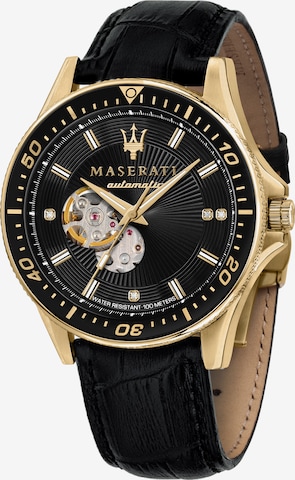 Maserati Analog Watch 'Sfida' in Gold: front