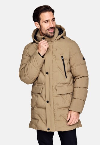 NEW CANADIAN Winter Parka 'Welding' in Beige: front