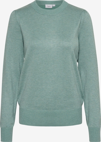SAINT TROPEZ Sweater in Green: front